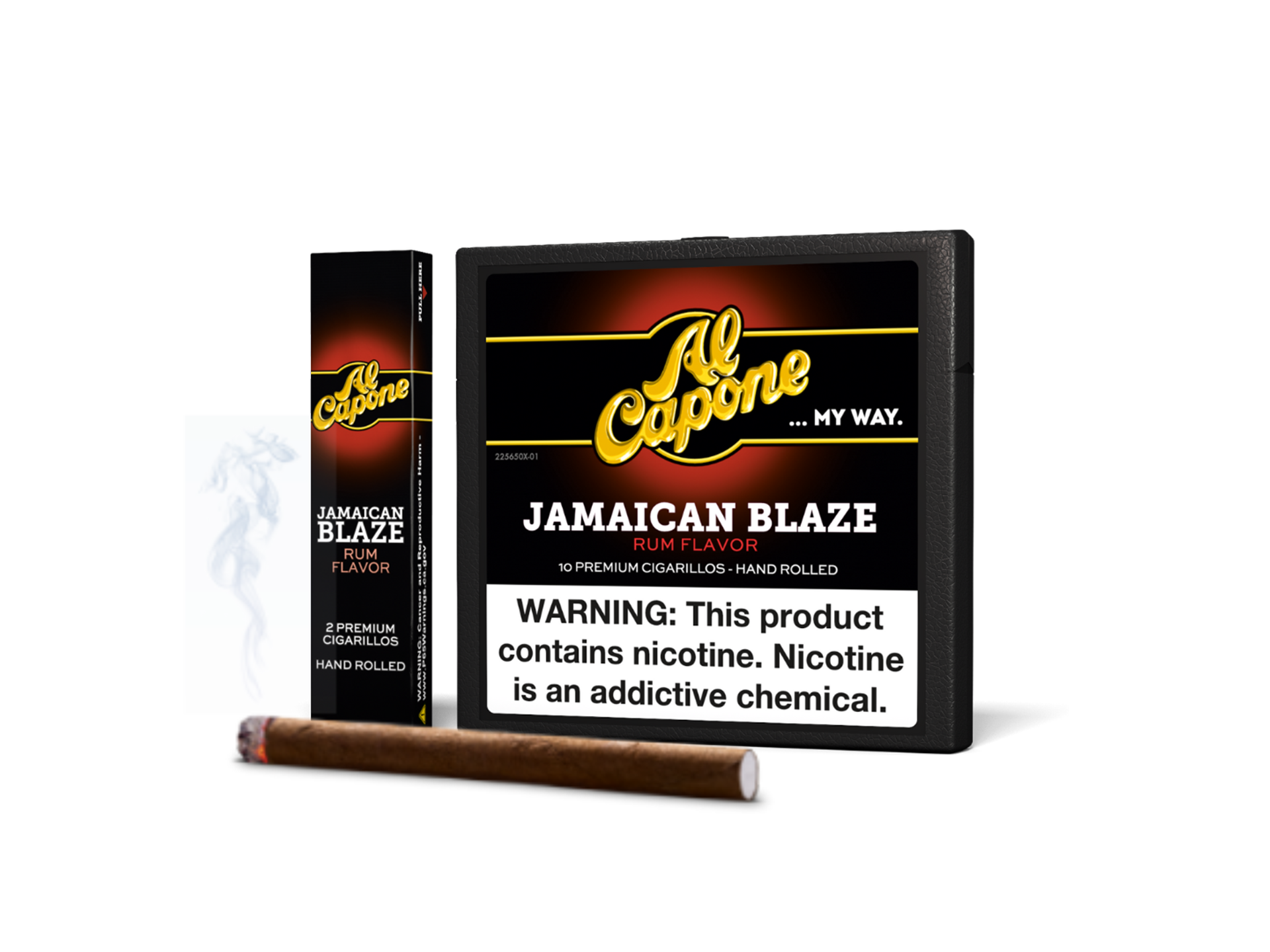 Jamaican Blaze Cigarillos | Hand-Rolled Rum-Dipped | Al Capone
