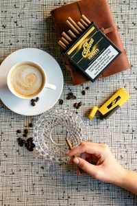 Cigarillo set piece with sweets by al capone